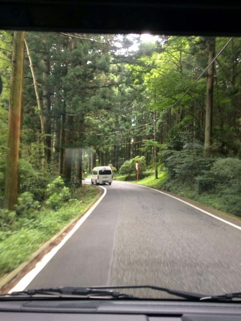 パラグライダー飛行地点までの道のり